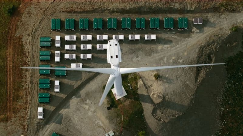 Battery Storage Near Wind Farm